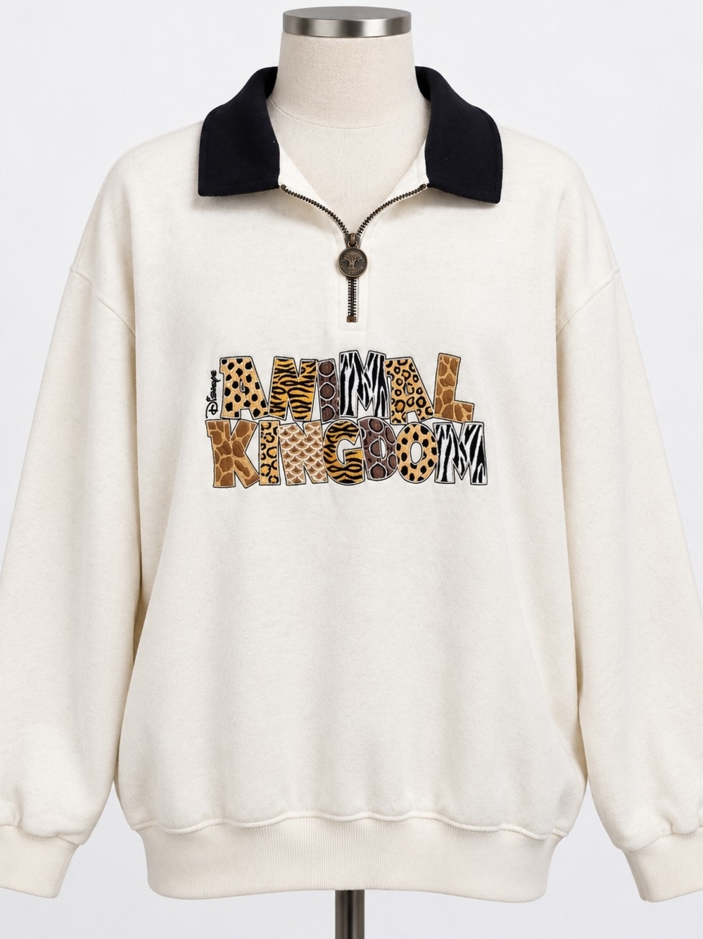 Vintage Y2K Walt Disney World Animal Kingdom Mens XXL  Embroidered Sweatshirt